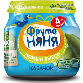 Пюре ФрутоНяня овощное Кабачок  80г