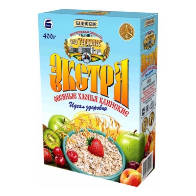 Клин Овсяные хлопья Экстра 400г