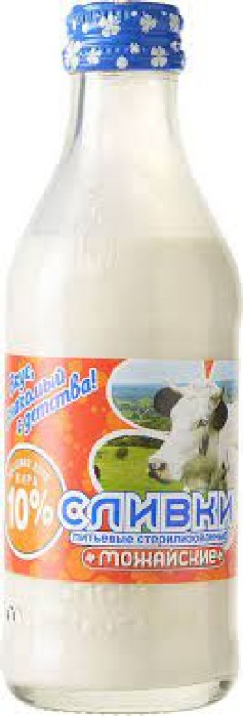 БЗМЖ Сливки пит. Можайские 10% 0,2л