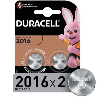 Батарейки Duracell литиевая 2016  2шт