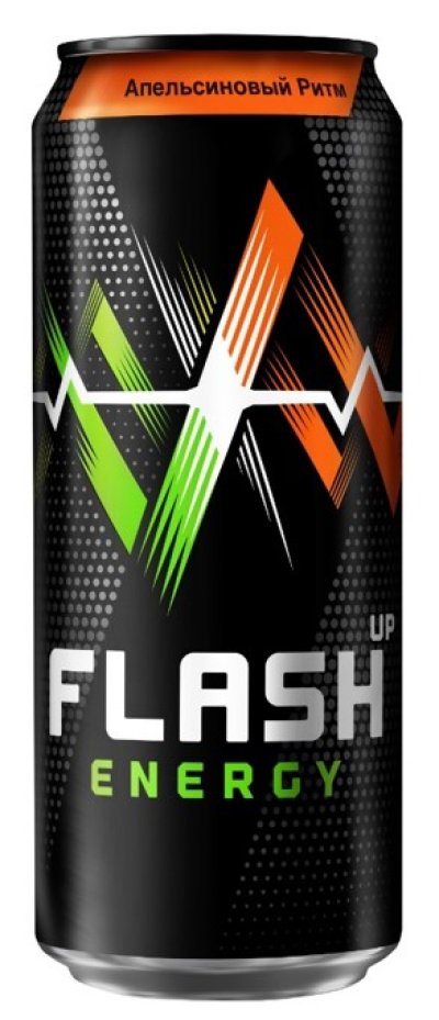 Энергетик безалк. Флэш Энергия апельсиновый ритм 0,45л ж/б