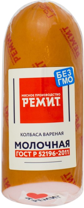 Колбаса Молочная б/о в/у 500г Ремит