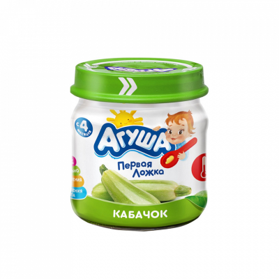 Пюре овощное Кабачок 80г. Агуша