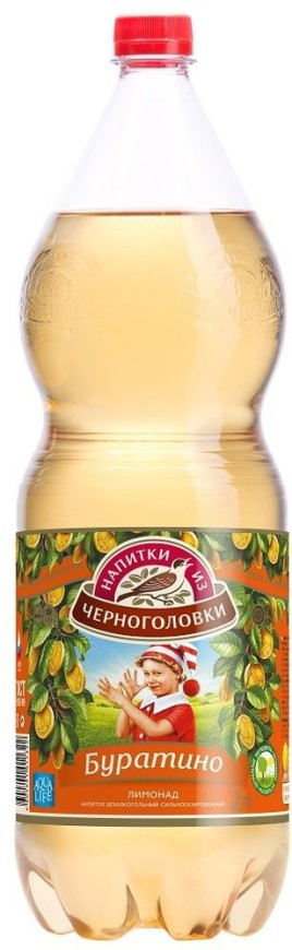 Вода Черноголовка Лимонад Буратино 2л
