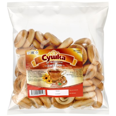 Сушка на фруктозе Диетик 250гр