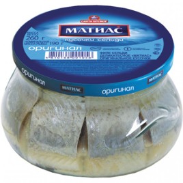 Филе-кусочки сельди отборная в масле Матиас XXLё 260г ст/бан