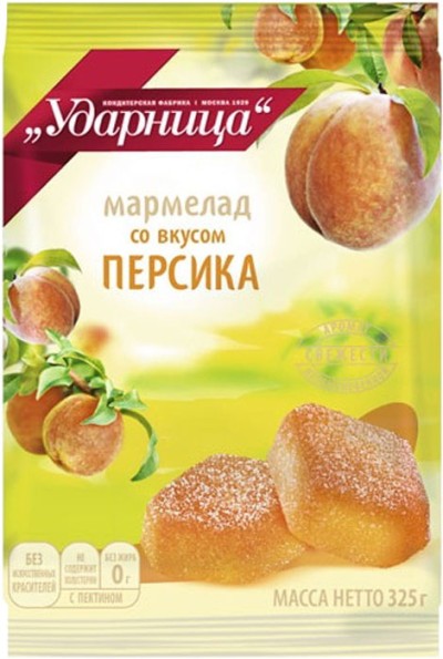Мармелад персик Ударница 325г