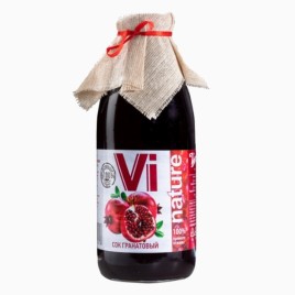 Гранатовый сок прямого отжима неосвет. Vi Nature 0.75л.