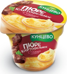Пюре картофельное Тушеная говядина 40г Кунцево