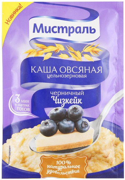 Мистраль Каша осяная "Черничный чизкейк" 40 г