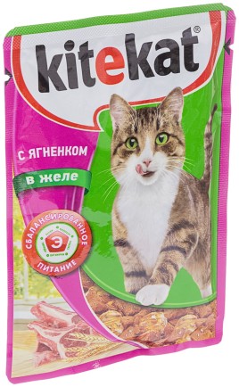 Китикет д/кош. с ягненком в желе  85г