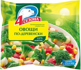 Овощи по Деревенски зам 400гр 4 Сезона