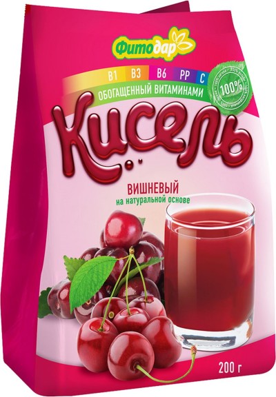 Кисель "ФИТОДАР" Вишневый витаминизированный 200гр