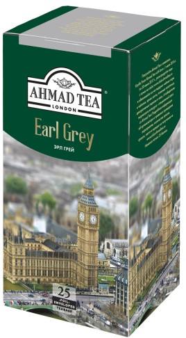 Чай Ахмад черный Earl Grey с бергамотом 25п.