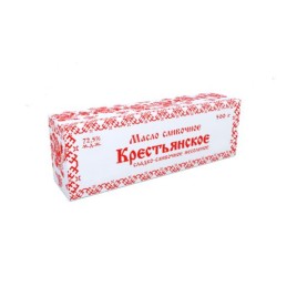 БЗМЖ Масло сливочное Крестьянское 72,5% 500г Лав Продукт