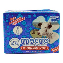 БЗМЖ Масло слив."Можайское" традиц. 82,5% 180гр ГОСТ