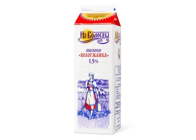 БЗМЖ Молоко "Вологжанка" 1,5% 1л п/пак ВМК