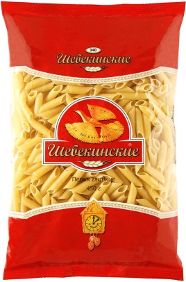 Шебекинские Макаронные изделия Перья гладкие №340 450г