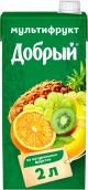 Нектар Добрый мультифрукт 2л