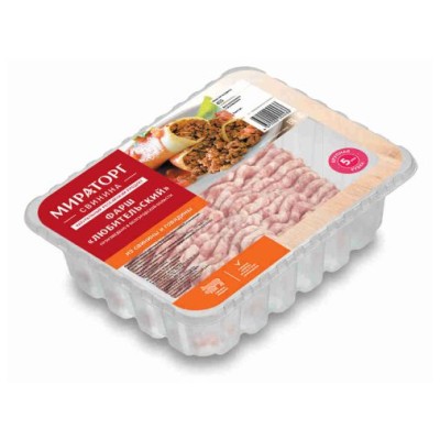 Фарш свино- гов. Любительский  охл.лоток Мираторг 400г