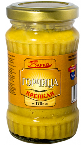 Горчица Крепкая Барко с/б 170гр.