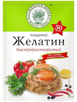 Желатин пищевой 50гр Волшебное Дерево