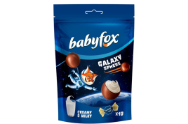 Конфеты шоколадные babyfox Галакси с молочной начинкой 130гр