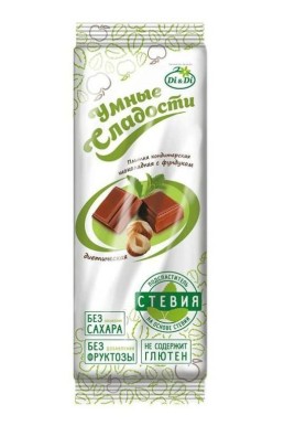 Шоколад "Умные сладости" с фундуком 90гр