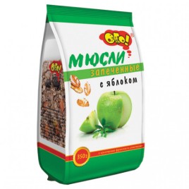 Мюсли ОГО запеченные с яблоком 350г пак.