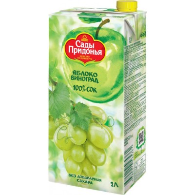Нектар Сады Придонья Яблоко-виноград 2л