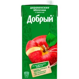 Нектар Добрый деревенские яблочки 2л