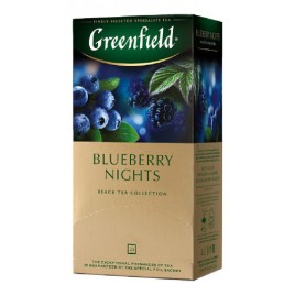 Чай Гринфилд черный Блюберри найтс 25пак. 50г