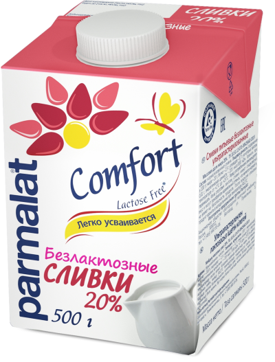 БЗМЖ Сливки Пармалат безлакт. 20% 500мл