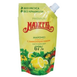 Майонез Махеевъ с лимоным соком 400мл..