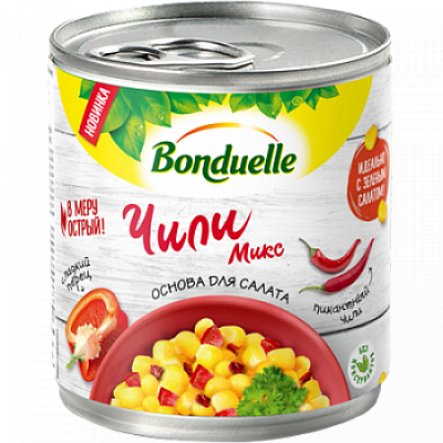 Овощная смесь Бондюэль с кукурузой Чили 310г Венгрия