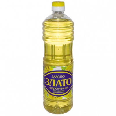 Масло подсолнечное Злато раф. 1л