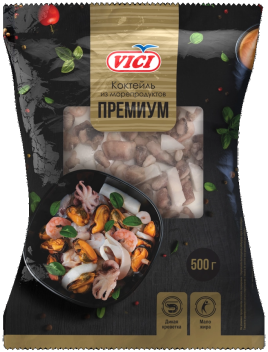 Коктейль из морепродуктов премиум зам. 500гр VICI