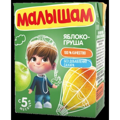Нектар Малышам ябл/груша 200мл.