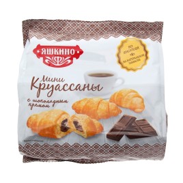 Мини-круассаны со шокол. кремом  180г  Яшкино