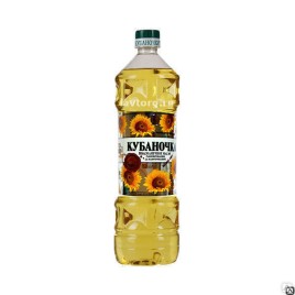 Масло подсолнечное Кубаночка раф.1 л