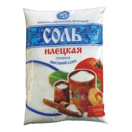 Соль пом №1 высший сорт 1кг Илецкая
