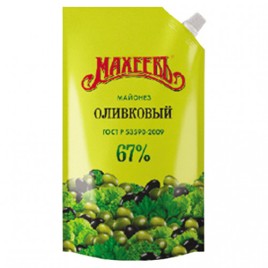 Майонез Махеевъ Оливковый 400мл.дуо/доз---