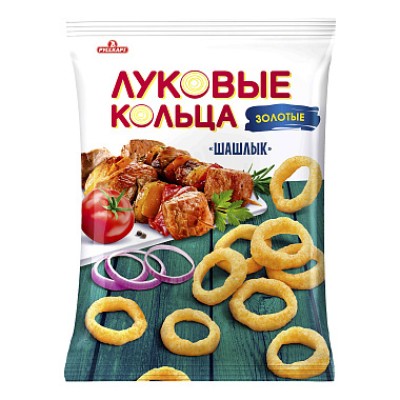 Луковые кольца Золотые вкус шашлыка 150гр
