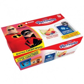 БЗМЖ Творожок Растишка лесн.ягода-персик-груша 6*45г