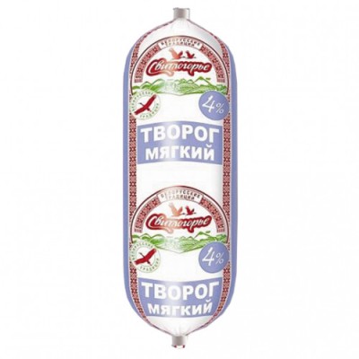 БЗМЖ Творог мягкий "Свитлогорье" 4% п/эт 0,4кг
