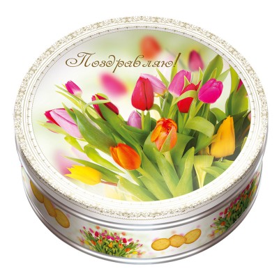 Печенье Монте Кристо тюльпаны ж/б 400гр