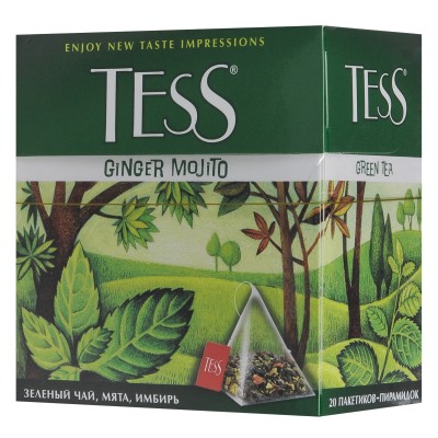 Чай Tess зеленый пирамидка Mojito 20пак