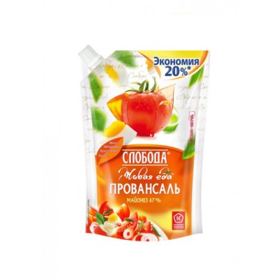 Майонез Слобода провансаль 800 мл с доз.