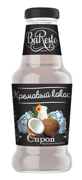 Сироп Кремовый кокос 250мл.BaResto
