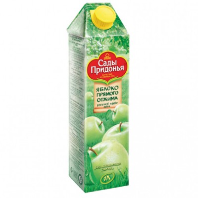 Сок Сады Придонья Яблоко прямого отжима 1л